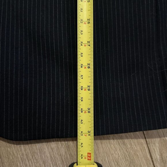 Sport Coat Jacket Men's 38 Reg Black Pin‎ Stripe 100% Wool Preowned - Picture 6 of 10